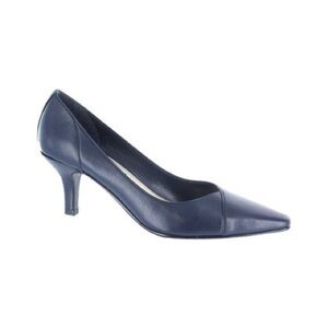 Easy Street Chiffon Pointed Toe Kitten Heel Pumps